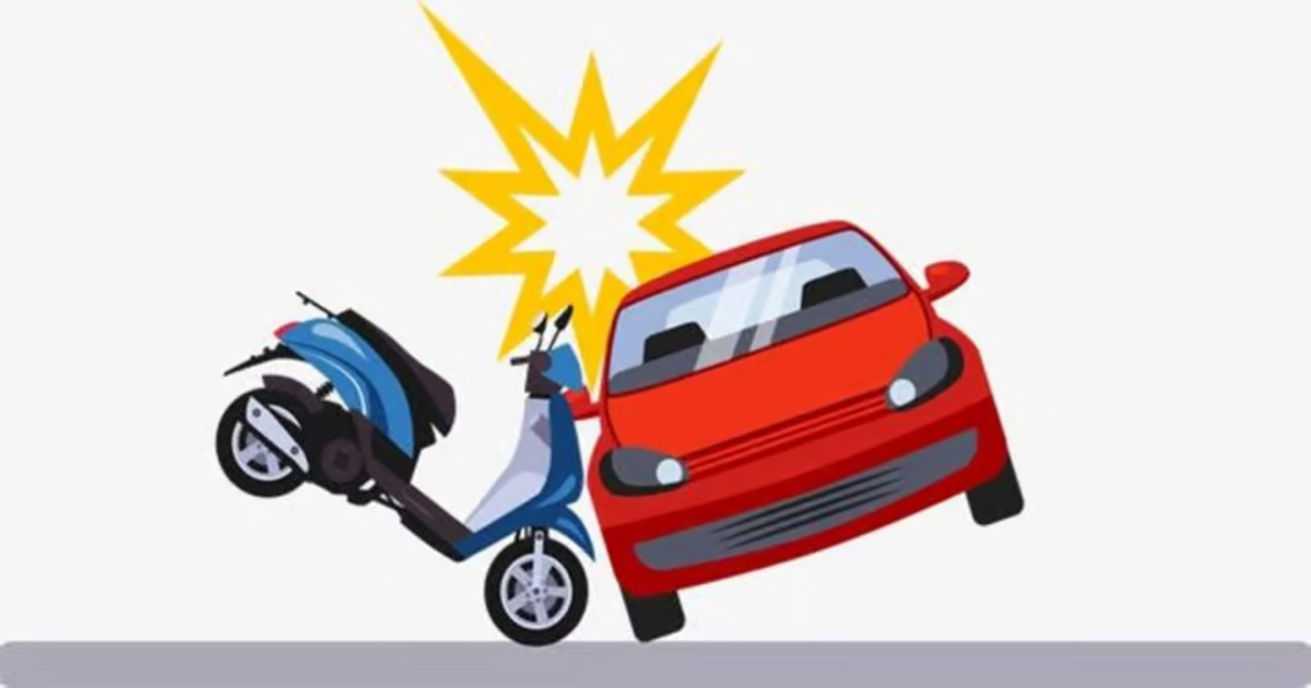 Cách xử lý khi xe máy đâm vào ô tô theo luật pháp hiện hành