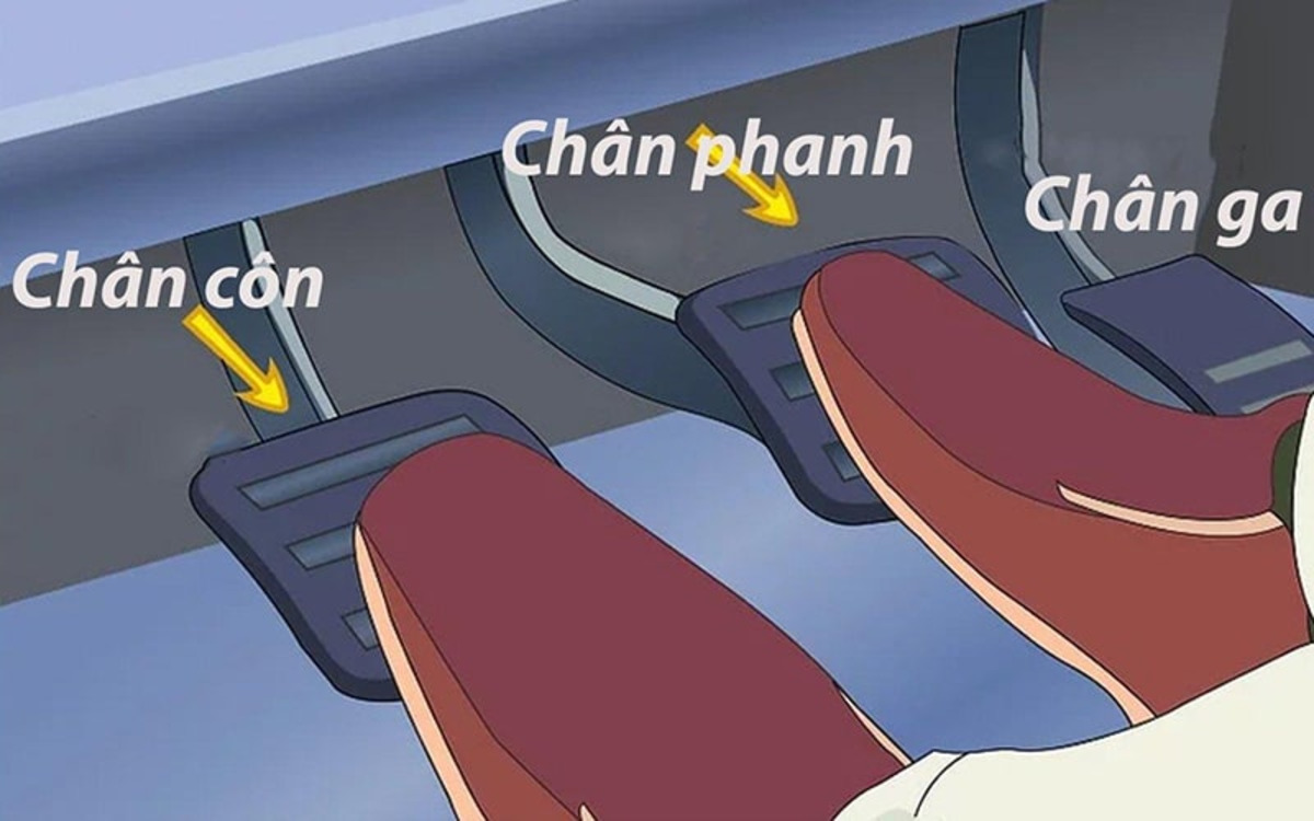 Chân thắng và chân ga xe số sàn