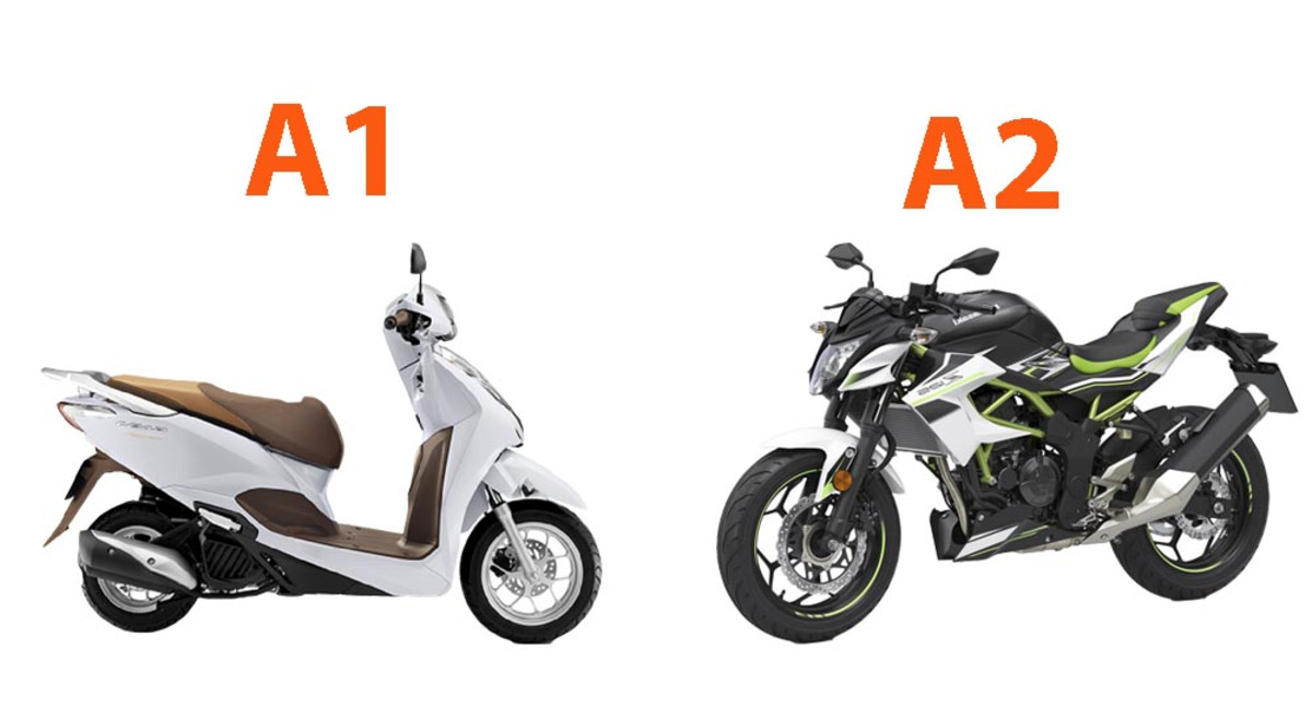 Hạng xe A, A1 và A2